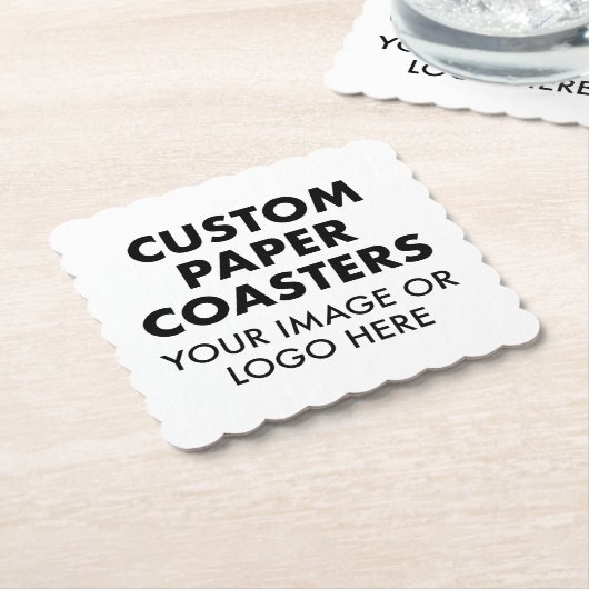 カスタム紙パーソナライズされたコースター(六)頭皮 ペーパーコースター (アングル)