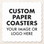 カスタム紙パーソナライズされたコースター(六)頭皮 ペーパーコースター (正面)