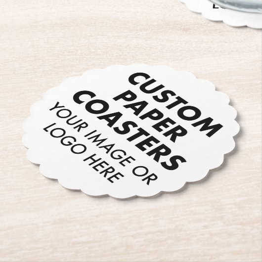 カスタム紙パーソナライズされたコースター（六）頭皮 ペーパーコースター (アングル)