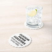 カスタム紙パーソナライズされたコースター(六)頭皮 ペーパーコースター (インサイチュ)