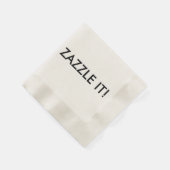 カスタム紙パーソナライズされたナプキンス空白のテンプレート 縁ありカクテルナプキン (角)