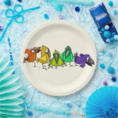 カスタム紙プレートと鳥おもしろい  ペーパープレート (パーティー)