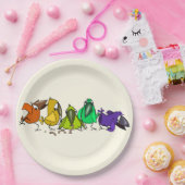 カスタム紙プレートと鳥おもしろい  ペーパープレート (パーティー)