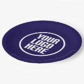 カスタム紙プレートロゴはこちらパーティー供給 ペーパープレート (アングル)