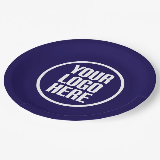 カスタム紙プレートロゴはこちらパーティー供給 ペーパープレート (アングル)