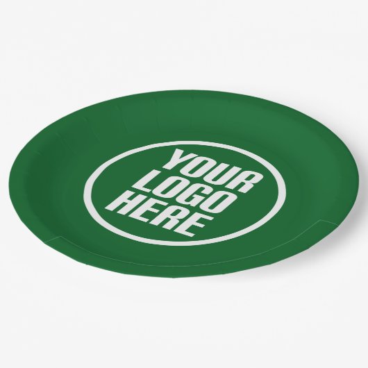 カスタム紙プレートロゴはこちらパーティー供給 ペーパープレート (アングル)