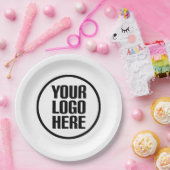 カスタム紙プレートロゴはこちらパーティー供給 ペーパープレート (パーティー)