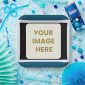 カスタム紙プレート | フォト.レトロ.おもしろい.エレガント ペーパープレート (パーティー)