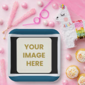 カスタム紙プレート | フォト.レトロ.おもしろい.エレガント ペーパープレート (パーティー)