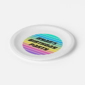 カスタム紙プレート- Sci-Fi Rainbow ペーパープレート (アングル)