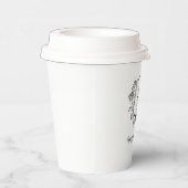 カスタム紙モノグラム結婚カップ 紙コップ (右)