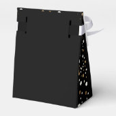 カスタム紙吹雪50と素晴らしい誕生日金ゴールドブラック フェイバーボックス (裏面サイド)