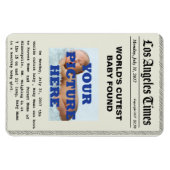 カスタム紙誕生発表磁石 マグネット (横)