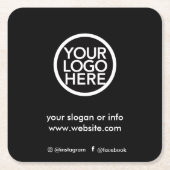 カスタム紙Coas スクエアペーパーコースター (正面)