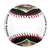 カスタム素晴らしあなたはの次のカップルの名前と写真 野球ボール (裏面)