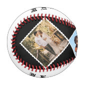 カスタム素晴らしあなたはの次のカップルの名前と写真 野球ボール (正面左)