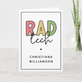 カスタム素晴らしい技術放射線技師 カード