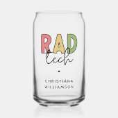 カスタム素晴らしい技術放射線技師 ガラス缶 (正面)