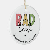 カスタム素晴らしい技術放射線技師 セラミックオーナメント (右)