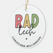 カスタム素晴らしい技術放射線技師 セラミックオーナメント (左)