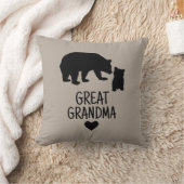 カスタム素晴らしおばあちゃんギフトおじいちゃんベアーグレイゲティガー クッション (ブランケット)