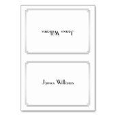 カスタム素晴らしギャツビーアールデコシルバー座席表 テーブルナンバー (正面)