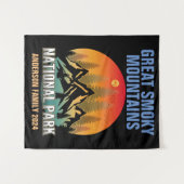 カスタム素晴らしスモークマウンテンズナショナルパーク タペストリー (正面(横))