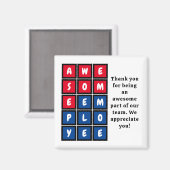 カスタム素晴らし社員の評価 マグネット (正面/裏面)