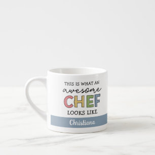 カスタム素晴らし 最高の   Chef Ever おもしろい エスプレッソカップ