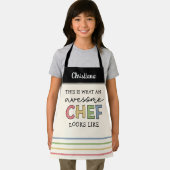 カスタム素晴らし 最高の|  Chef Ever おもしろい エプロン (インサイチュ)