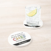 カスタム素晴らし 最高の| Chef Ever おもしろい コースター (側面)