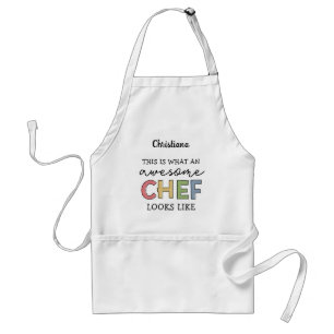 カスタム素晴らし 最高の   Chef Ever おもしろい スタンダードエプロン