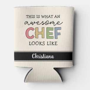 カスタム素晴らし 最高の Chef Ever おもしろい 缶クーラー