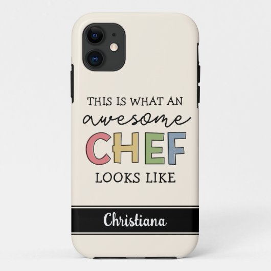 カスタム素晴らし 最高の| Chef Ever おもしろい Case-Mate iPhoneケース (裏面)
