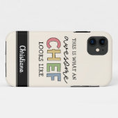 カスタム素晴らし 最高の| Chef Ever おもしろい Case-Mate iPhoneケース (裏面(横))