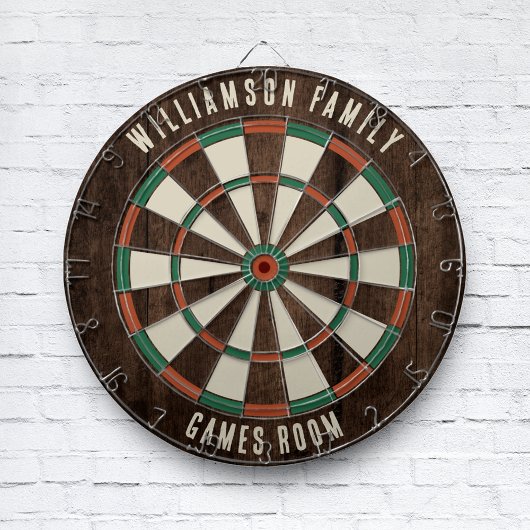 カスタム素朴ウッドルックファミリーゲームルーム ダーツボード