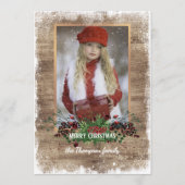 カスタム素朴シーズングリーティングホリデーカード シーズンカード (正面)