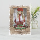 カスタム素朴シーズングリーティングホリデーカード シーズンカード (スタンド正面)