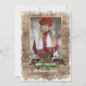 カスタム素朴シーズングリーティングホリデーカード シーズンカード (正面)