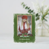 カスタム素朴シーズングリーティングホリデーカード ポストカード (スタンド正面)