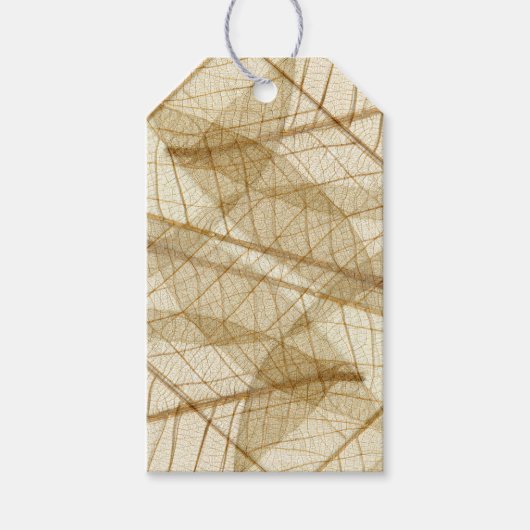カスタム素朴シ葉アス ギフトタグ (正面)
