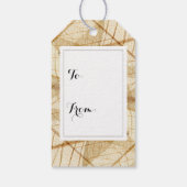 カスタム素朴シ葉アス ギフトタグ (裏面)