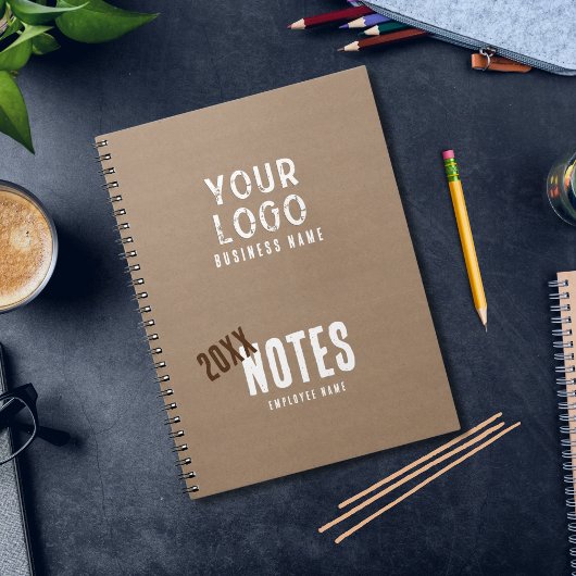 カスタム素朴チャームクラフト紙従業員事業 ノートブック