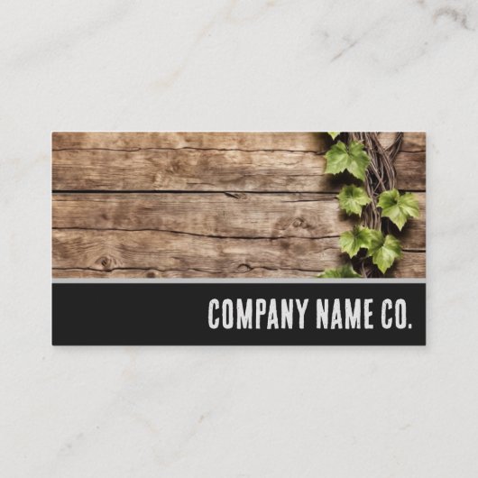 カスタム素朴パーソナライズされたBusiness Cardテンプレート 名刺 (裏面)