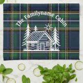 カスタム素朴ファミリキャビンのキッチンタオル キッチンタオル (折り畳み)