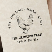 カスタム素朴ファミリーファームエッグカートン セルフインキングスタンプ