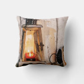 カスタム素朴ファームハウスランタンランプヴィンテージウッド クッション (裏面)