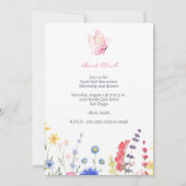 カスタム素朴フローラブッククラブ 招待状 (裏面)