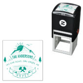 カスタム素朴マウンテンファミリーネーム差出人住所 セルフインキングスタンプ (インサイチュ)