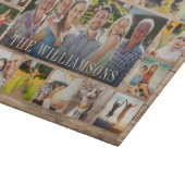 カスタム素朴モダン家族フォトコラージュキープサケ カッティングボード (角)